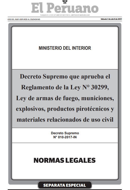Reglamento de la Ley N° 30299